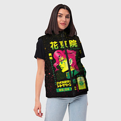 Женский жилет Приключения ДжоДжо, цвет: 3D-черный — фото 2