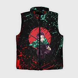 Женский жилет KIMETSU NO YAIBA, цвет: 3D-красный