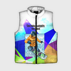 Женский жилет Сноуборд, цвет: 3D-светло-серый