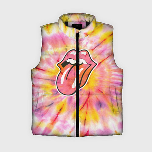 Женский жилет Rolling Stones tie-dye / 3D-Черный – фото 1