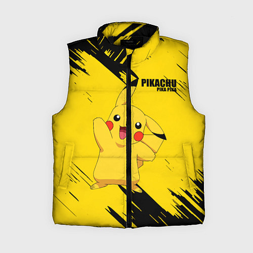 Женский жилет PIKACHU: PIKA PIKA / 3D-Черный – фото 1