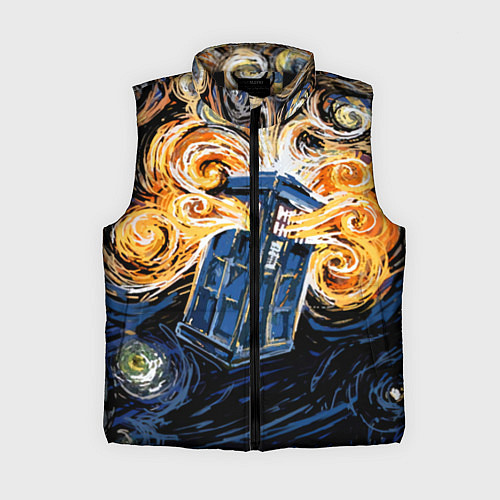 Женский жилет Van Gogh Tardis / 3D-Черный – фото 1