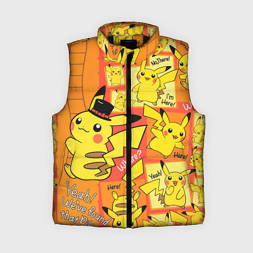 Женский жилет Pikachu / 3D-Черный – фото 1