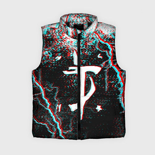 Женский жилет DOOM ETERNAL GLITCH / 3D-Черный – фото 1