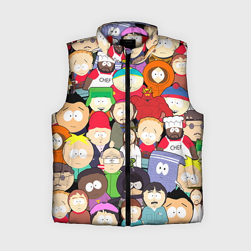 Женский жилет South Park персонажи / 3D-Красный – фото 1