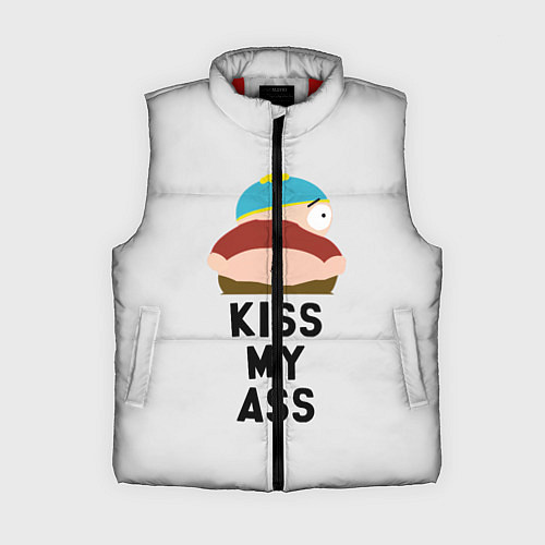 Женский жилет Kiss My Ass / 3D-Красный – фото 1