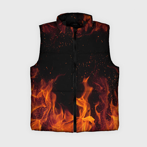 Женский жилет ОГОНЬ / 3D-Черный – фото 1