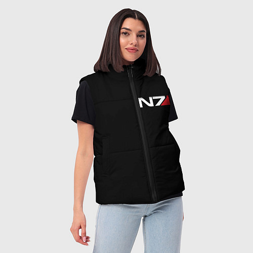Женский жилет MASS EFFECT N7 / 3D-Красный – фото 3