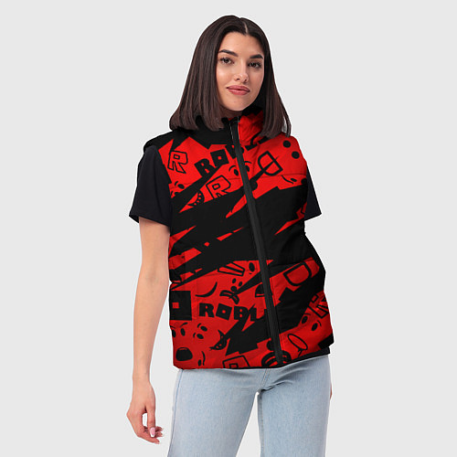 Женский жилет Roblox / 3D-Красный – фото 3