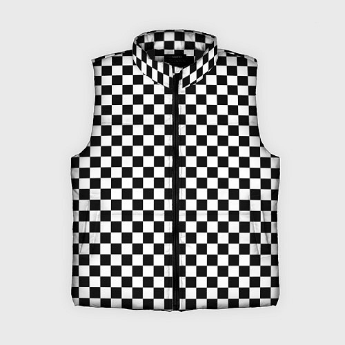 Женский жилет Шахматка мелкая / 3D-Черный – фото 1