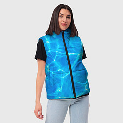 Женский жилет Вода, цвет: 3D-светло-серый — фото 2