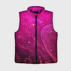 Женский жилет РОЗОВЫЙ КОСМОС, цвет: 3D-черный