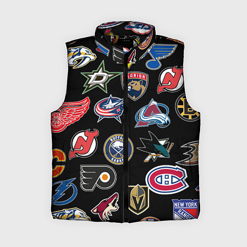 Женский жилет NBA PATTERN / 3D-Черный – фото 1