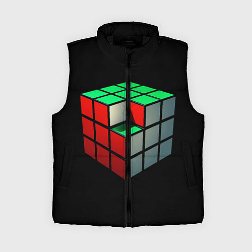 Женский жилет Кубик Рубика / 3D-Черный – фото 1