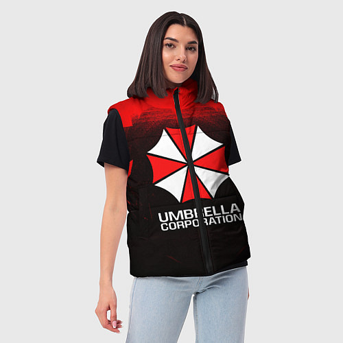 Женский жилет UMBRELLA CORP / 3D-Красный – фото 3