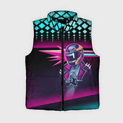 Женский жилет НЕОНОВЫЙ ГОНЩИК, цвет: 3D-черный