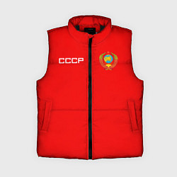 Женский жилет СССР, цвет: 3D-черный