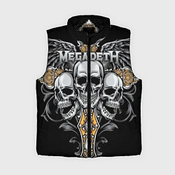 Женский жилет Megadeth, цвет: 3D-черный