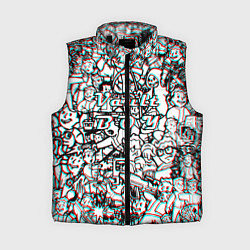 Женский жилет Vault Boy красныйсиний, цвет: 3D-черный
