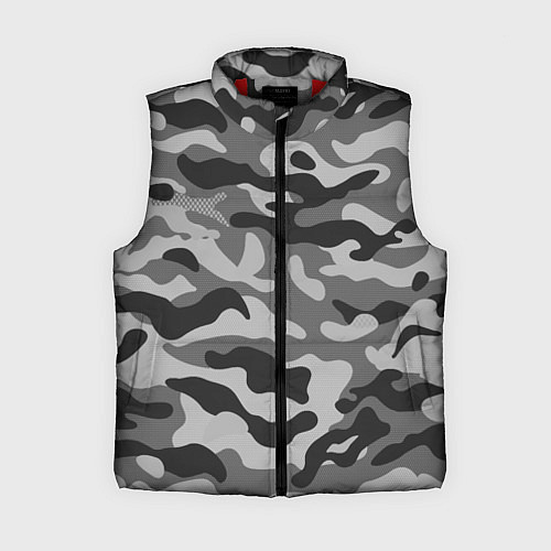 Женский жилет КАМУФЛЯЖ GRAY / 3D-Красный – фото 1
