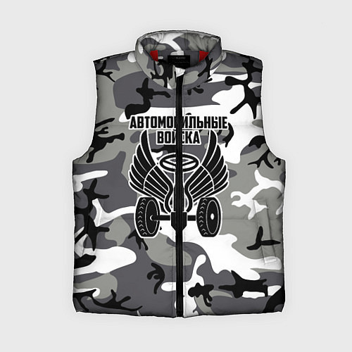 Женский жилет Автомобильные войска камуфляж / 3D-Красный – фото 1
