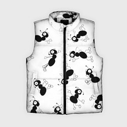 Женский жилет Муравьи, цвет: 3D-черный