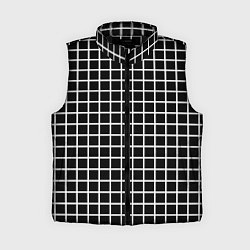 Женский жилет Клечатая, цвет: 3D-черный