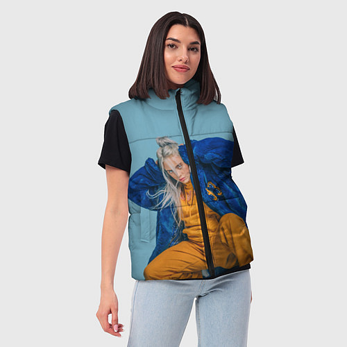 Женский жилет Billie Eilish / 3D-Красный – фото 3