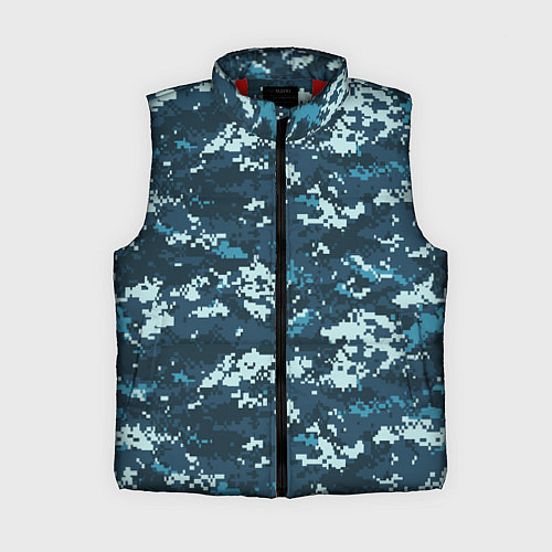 Женский жилет Пиксельный камуфляж полиции / 3D-Красный – фото 1