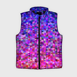 Женский жилет Треугольники мозаика пиксели