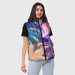 Женский жилет Тропики, цвет: 3D-красный — фото 2