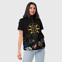 Женский жилет NHL Boston Bruins Z, цвет: 3D-черный — фото 2