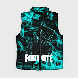 Женский жилет Fortnite Marshmello, цвет: 3D-черный