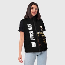 Женский жилет One Punch Man, цвет: 3D-черный — фото 2