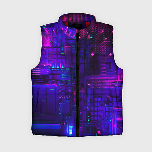Женский жилет NEON CUBES / 3D-Красный – фото 1