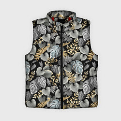 Женский жилет Серебряные листочки