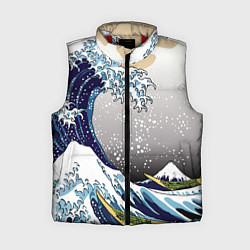 Женский жилет The great wave off kanagawa