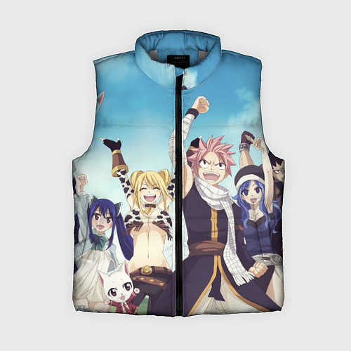 Женский жилет FAIRY TAIL ХВОСТ ФЕИ / 3D-Светло-серый – фото 1