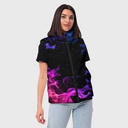 Женский жилет ОГОНЬ НЕОН, цвет: 3D-светло-серый — фото 2