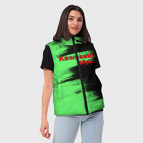 Женский жилет Kawasaki / 3D-Красный – фото 3