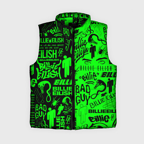 Женский жилет BILLIE EILISH БИЛЛИ АЙЛИШ / 3D-Черный – фото 1