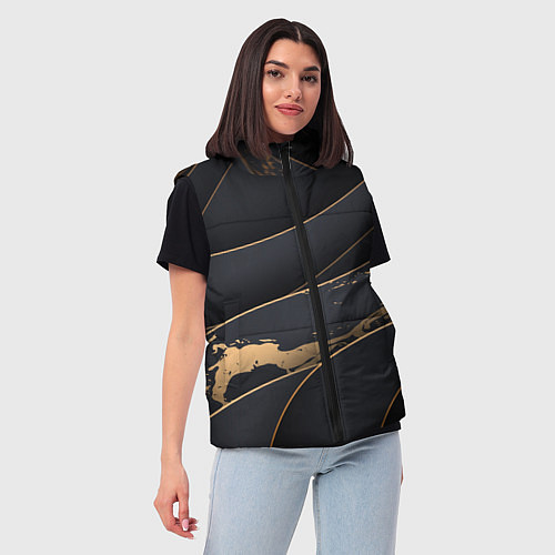 Женский жилет Black gold / 3D-Красный – фото 3