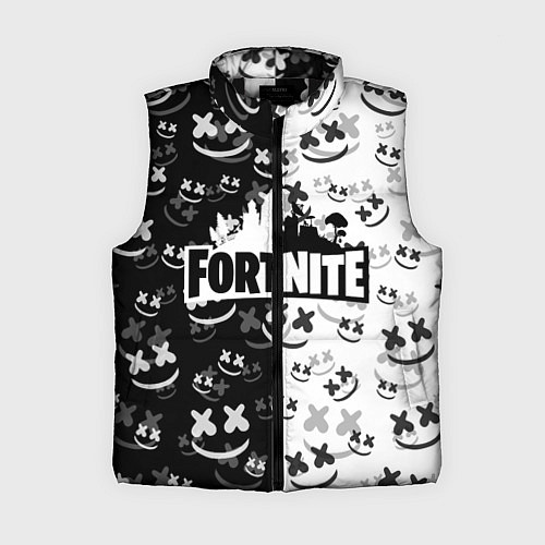 Женский жилет FORTNITE MARSHMELLO / 3D-Черный – фото 1