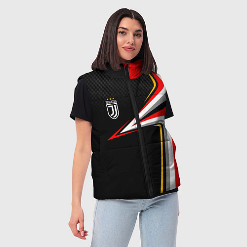 Женский жилет Ювентус Униформа / 3D-Красный – фото 3