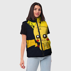 Женский жилет ПикачуPikachu, цвет: 3D-красный — фото 2