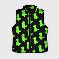 Женский жилет Динозавры, цвет: 3D-светло-серый