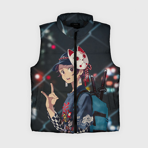 Женский жилет Танджиро Камадо / 3D-Черный – фото 1