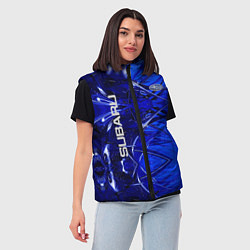 Женский жилет Subaru, цвет: 3D-светло-серый — фото 2