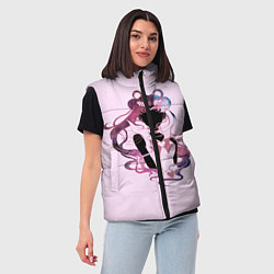 Женский жилет Космическая Сейлор Мун, цвет: 3D-черный — фото 2