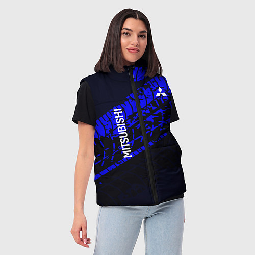 Женский жилет Mitsubishi / 3D-Красный – фото 3